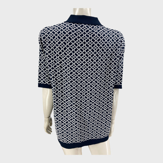 Raith Navy Knitted Shirt