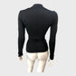 Branded Black Wrap Top - Size 8