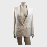 Branded White Blazer - Size 8