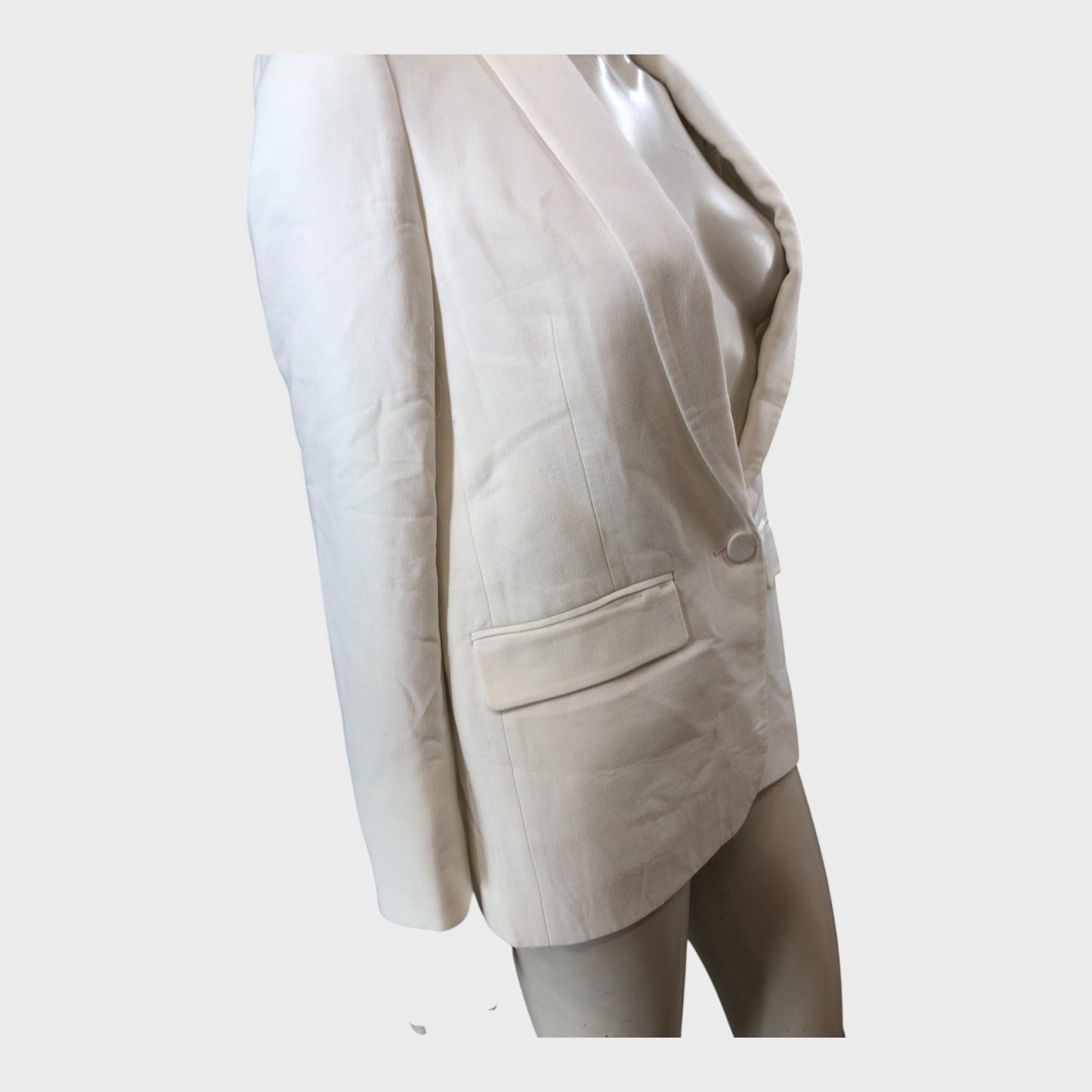 Branded White Blazer - Size 8