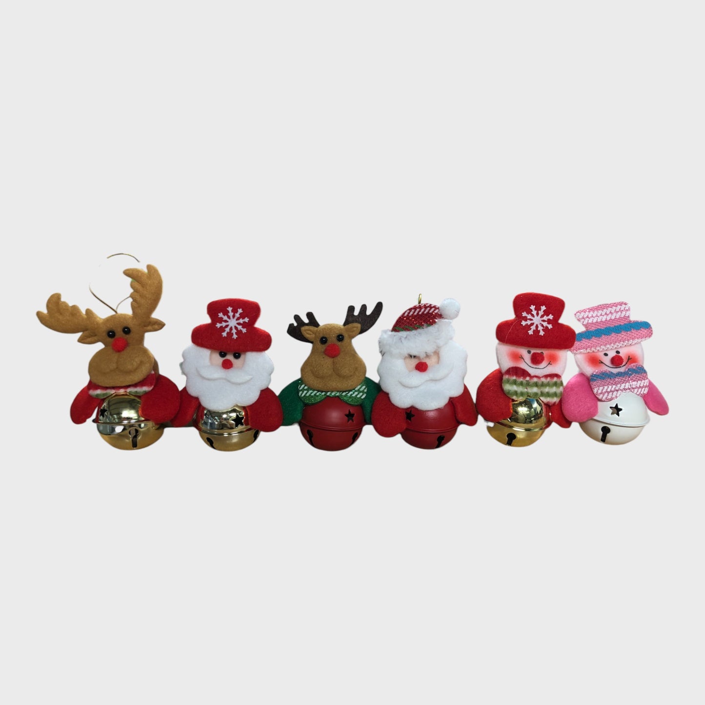 6pcs Festive Christmas Bell Tree Ornaments