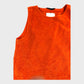 Branded Orange Towelling Crop Top - Size 8