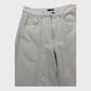 Branded White Wide Leg Flare Jeans - Size 10