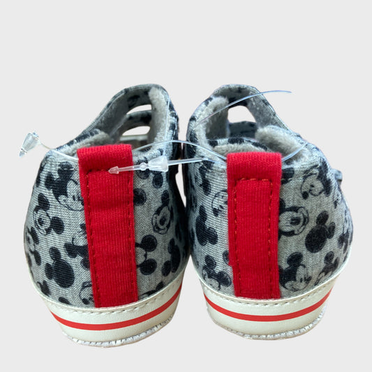 Mickey Mouse Grey Baby Trainers