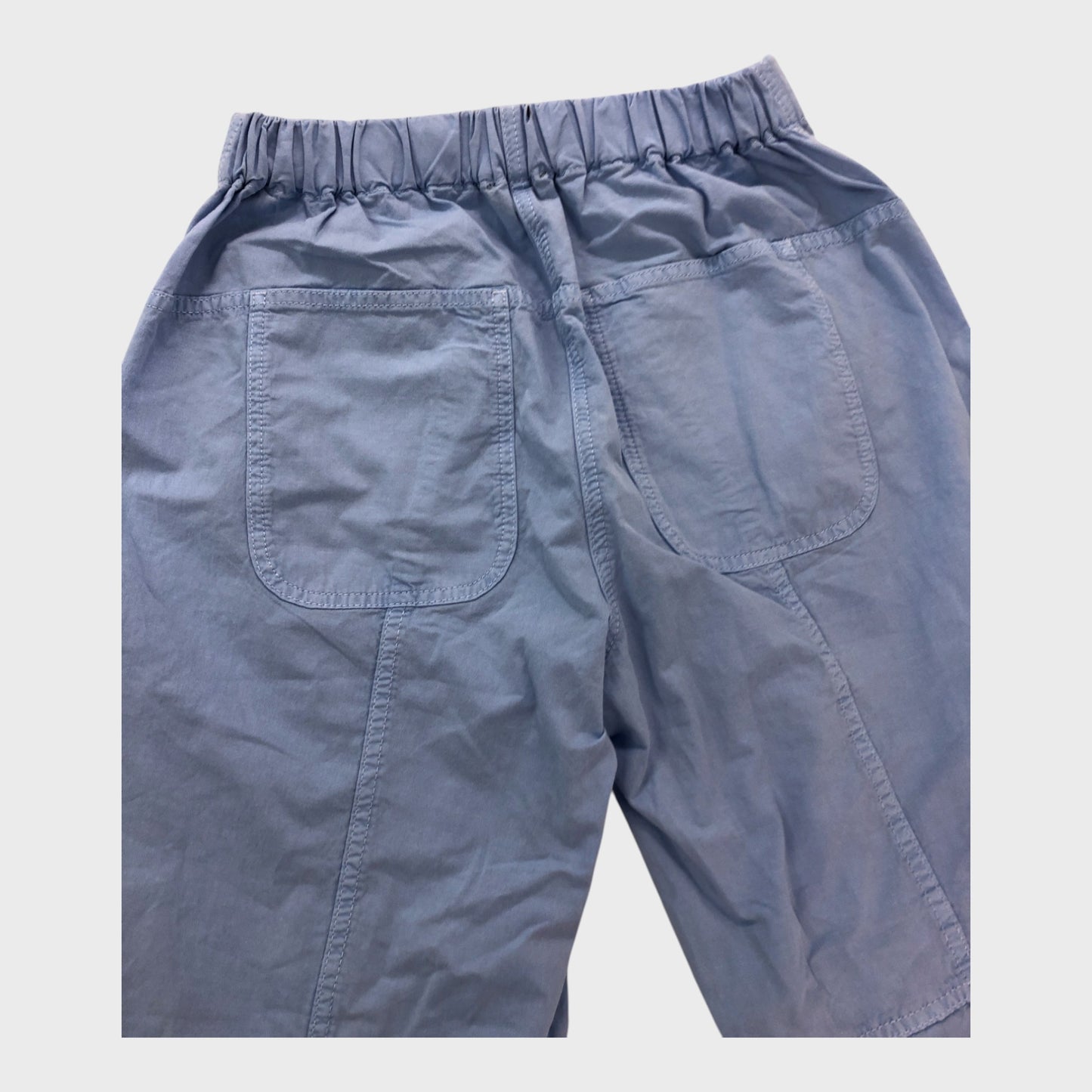 Branded Blue Linen Trousers - Size 8