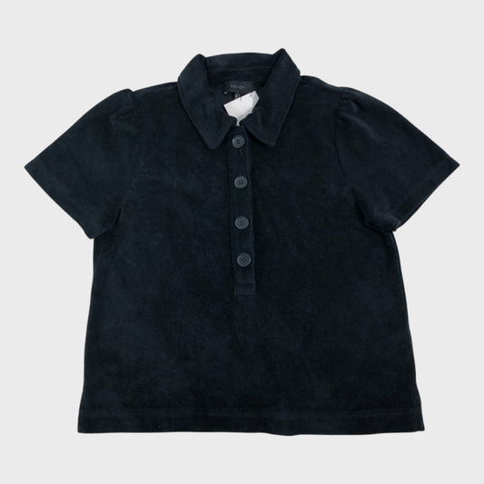 Branded Navy Towelling Shirt - Size 8