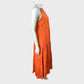Branded Orange Embroidered Maxi Dress