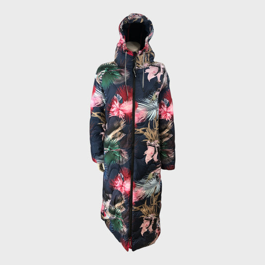 Christian Lacroix Botanical Longline Coat - Size 18