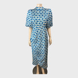 Kitri Blue Picnic Check Dress - Size 12