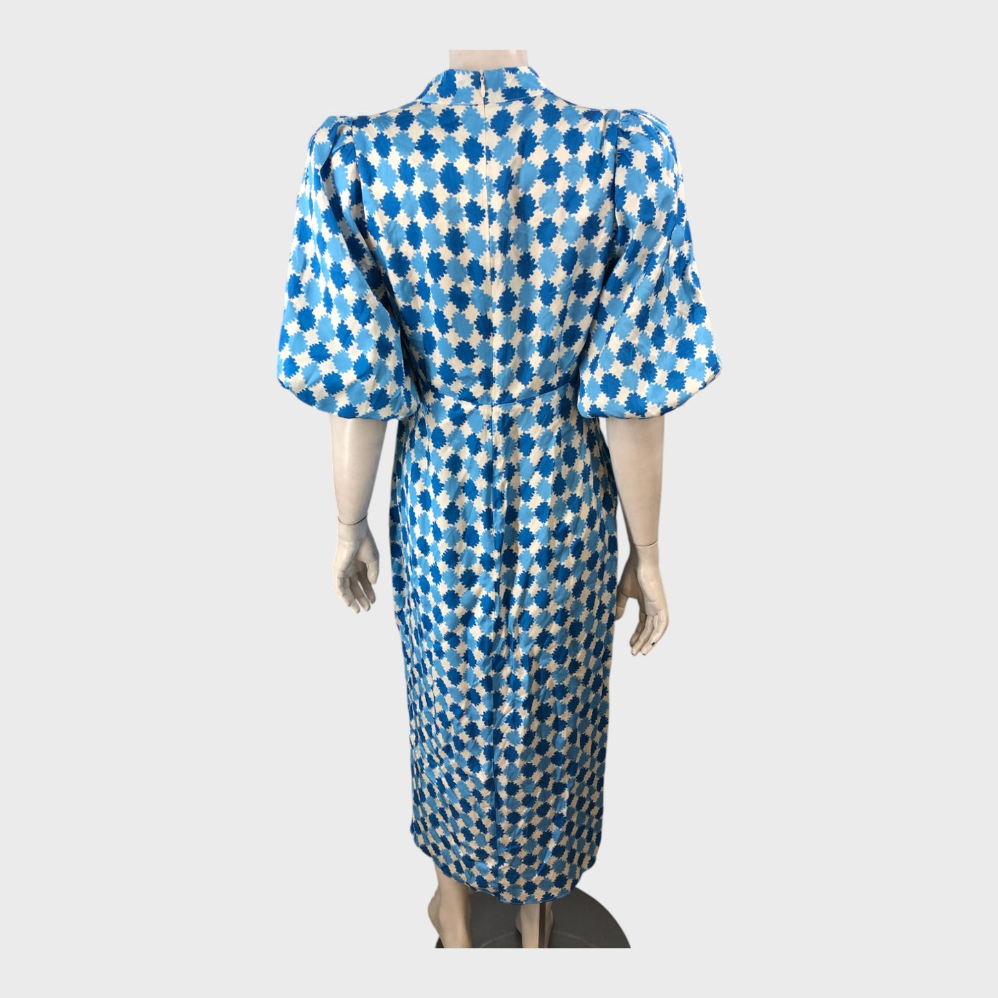 Kitri Blue Picnic Check Dress - Size 12