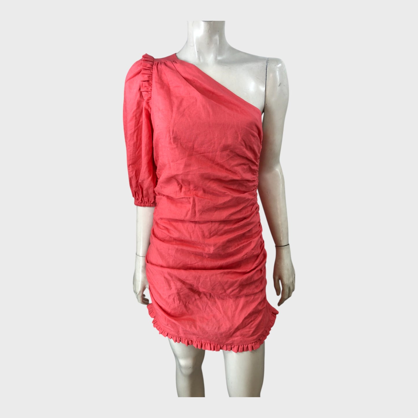 Kitri Pink One Shoulder Dress - Size 10