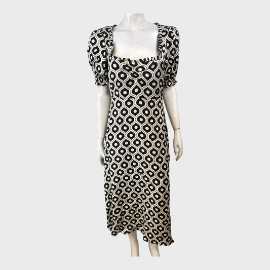 Kitri Monochrome printed Dress - Size 10