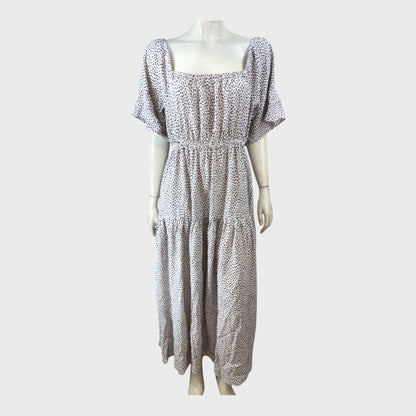 Kitri White Spotted Dress - Size 12