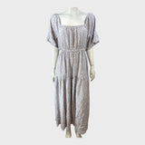 Kitri White Spotted Dress - Size 12