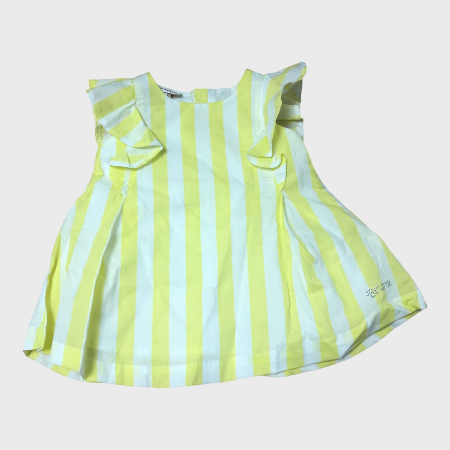 Yellow Striped Summer Dress