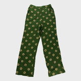 Kitri Green Retro Floral Trousers - Size 10