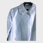 Branded Pale Blue Silk Coat - Size 16