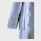Branded Pale Blue Silk Coat - Size 16