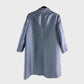Branded Pale Blue Silk Coat - Size 16
