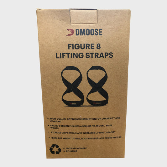 Black DMoose Figure 8 Lifting Straps