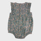 JoJo Maman Bebe Blue Floral Romper Suit - 3 Months
