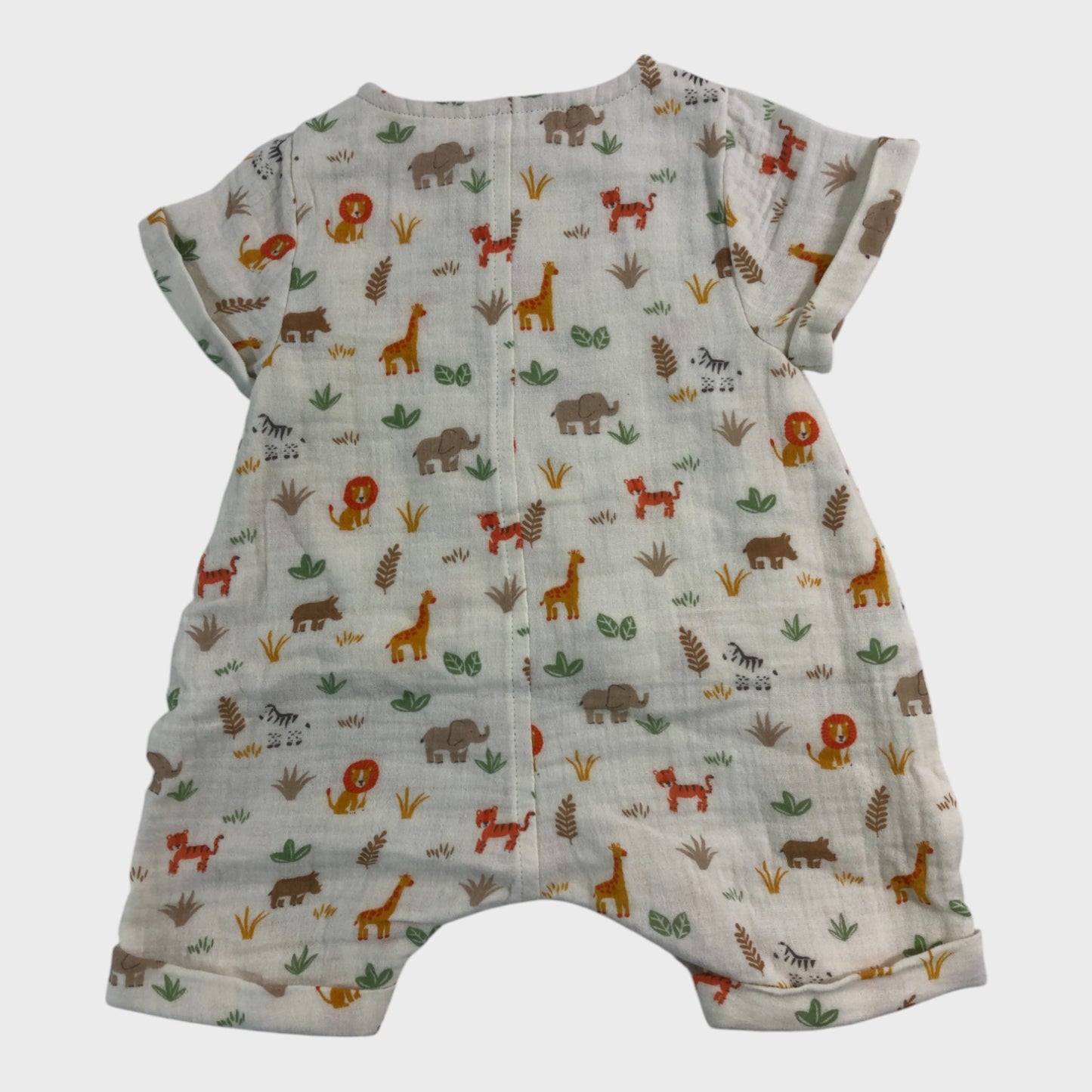 JoJo Maman Bebe Safari Romper - 0-3 Months