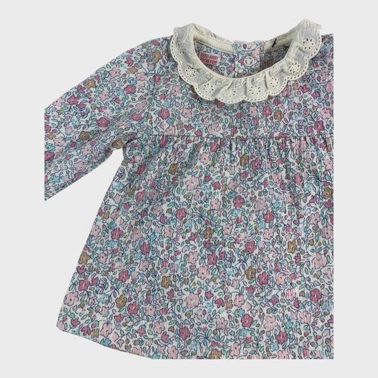 JoJo Maman Bebe Ditsy Floral Top & Leggings Set - 0-3 Months