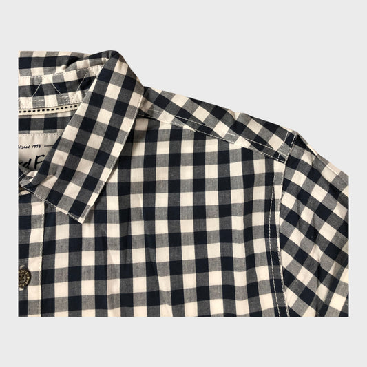 Branded Blue and White Check Shirt