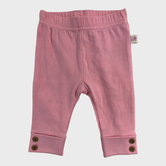 JoJo Maman Bebe Pink Top, Leggings & Headband 3 Piece Set - 0-3 Months