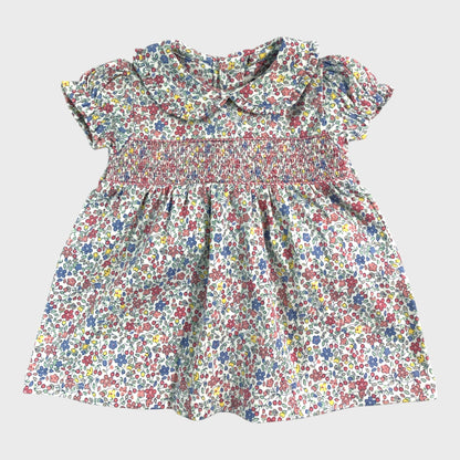 JoJo Maman Bebe Cherry Ditsy Floral Dress - 0-3 Months