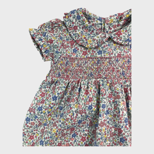 JoJo Maman Bebe Cherry Ditsy Floral Dress - 0-3 Months