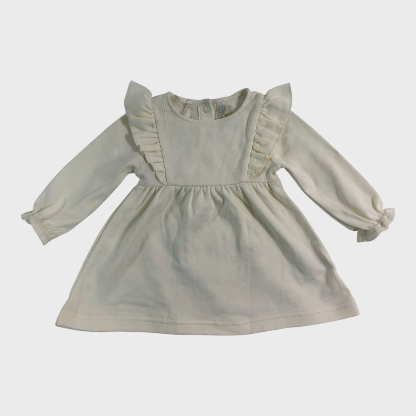 JoJo Maman Bebe Cream Dress - 0-3 Months