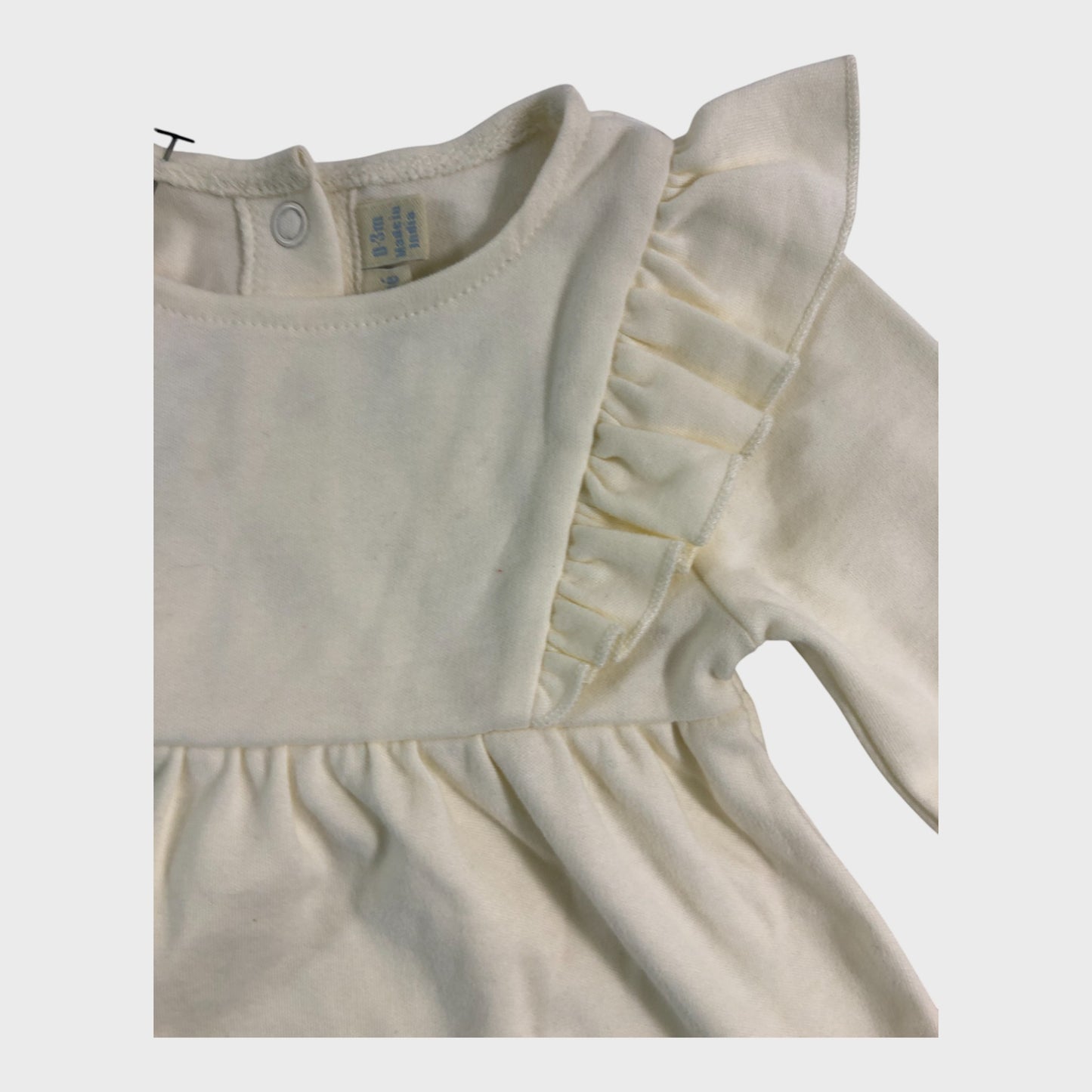 JoJo Maman Bebe Cream Dress - 0-3 Months