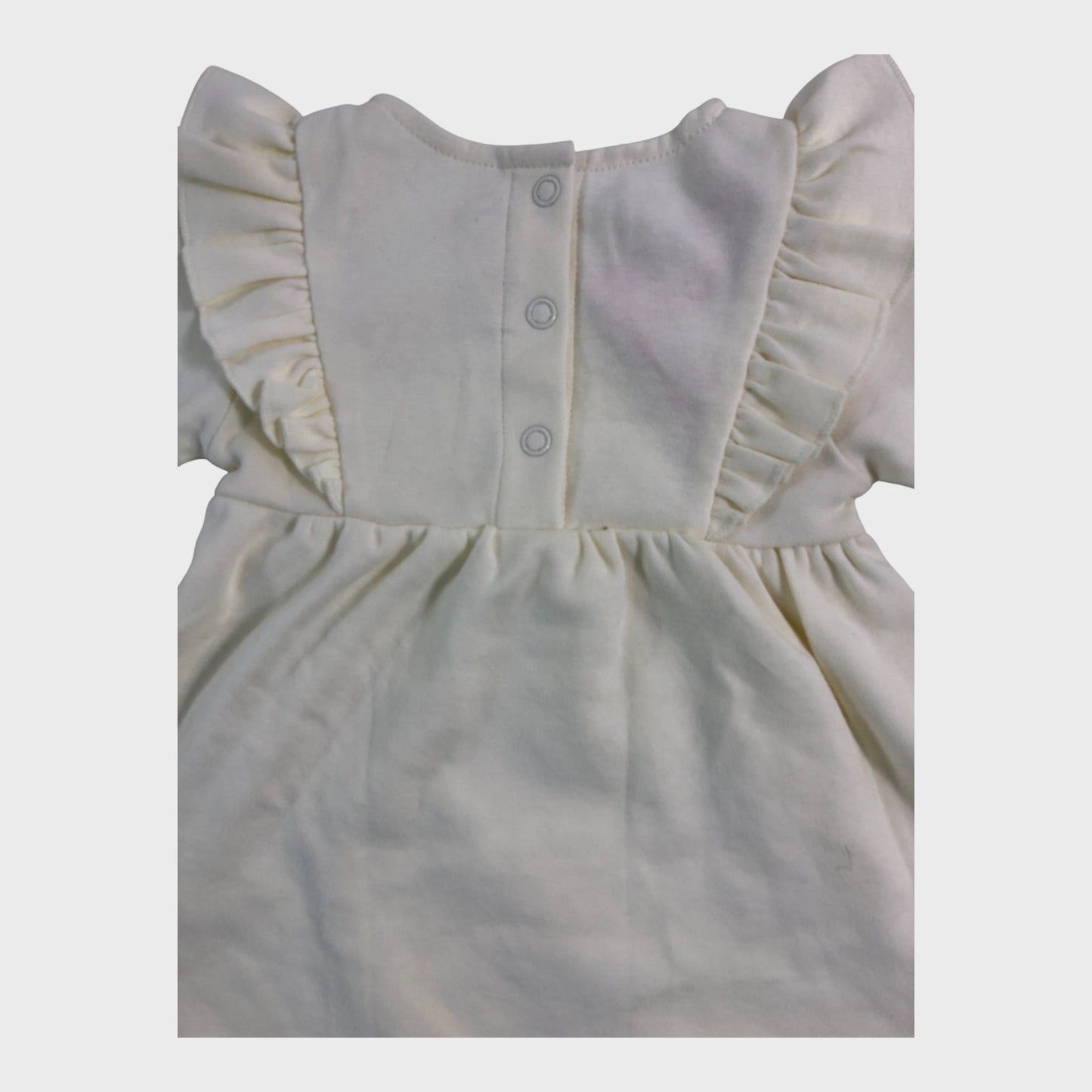 JoJo Maman Bebe Cream Dress - 0-3 Months