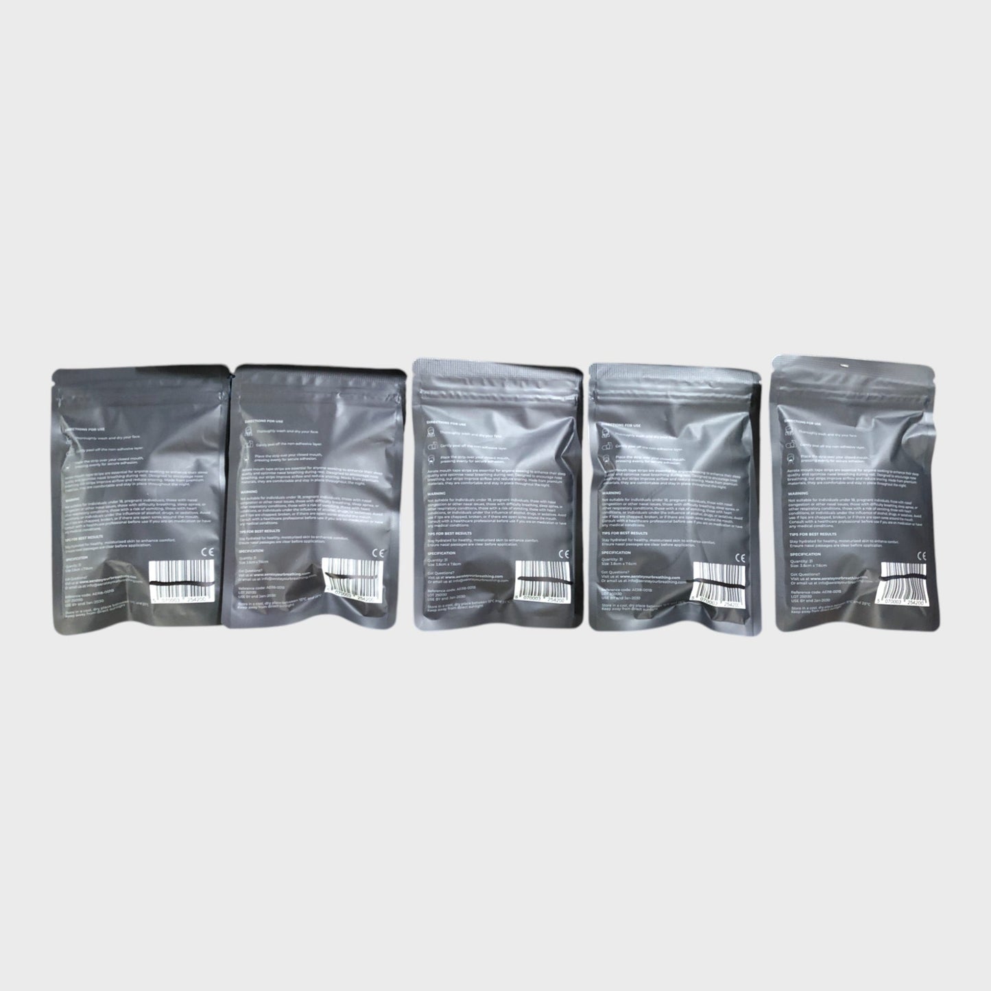 AERATE Breathing Strips Mouth Aid Enhances Sleep 5 Packs New