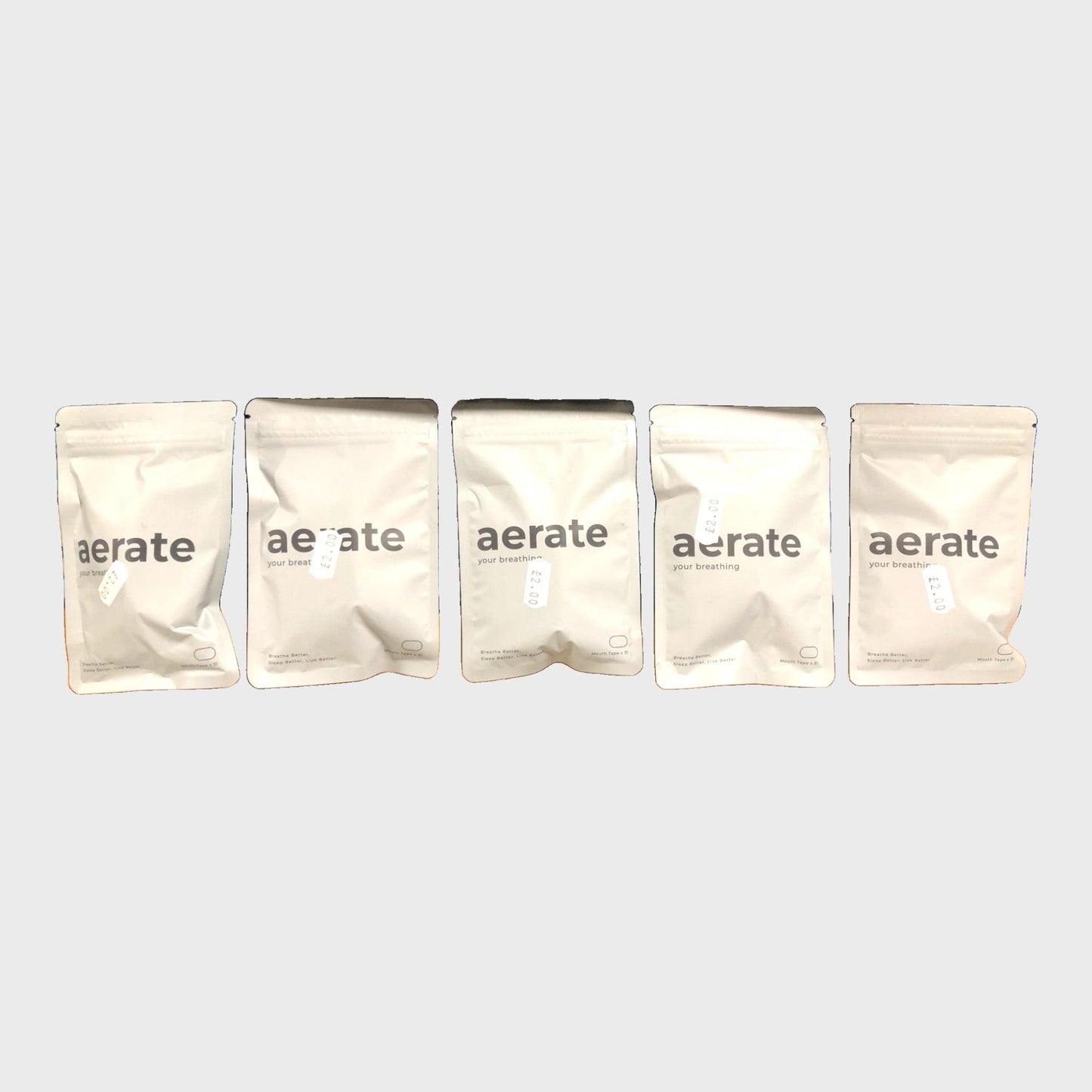 AERATE Breathing Strips Mouth Aid Enhances Sleep 5 Packs New