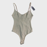 Girls In Paris Washed White Bodysuit - Medium