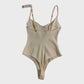 Girls In Paris Washed White Bodysuit - Medium