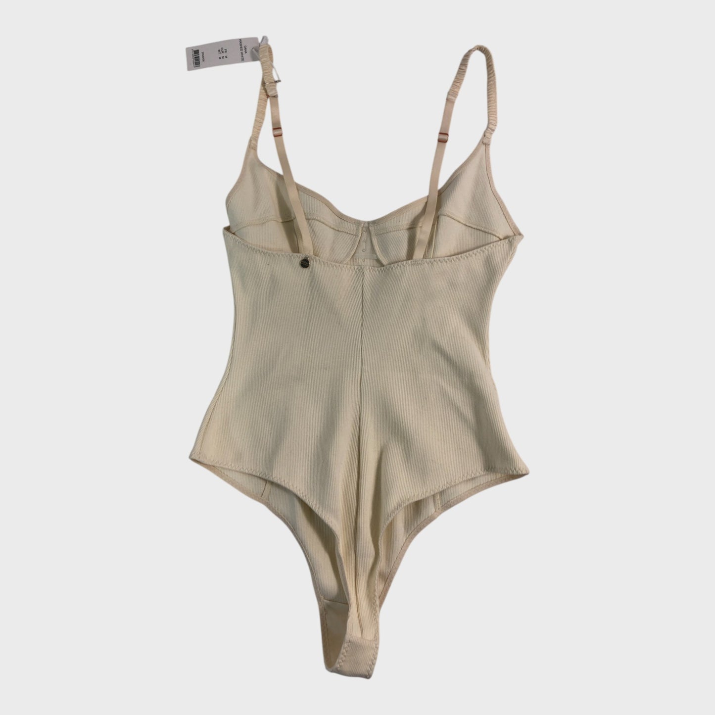 Girls In Paris Washed White Bodysuit - Medium