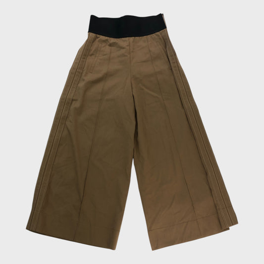 Branded Beige Crop Wide Leg Trousers - Size 8