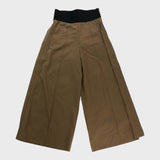 Branded Beige Crop Wide Leg Trousers - Size 8