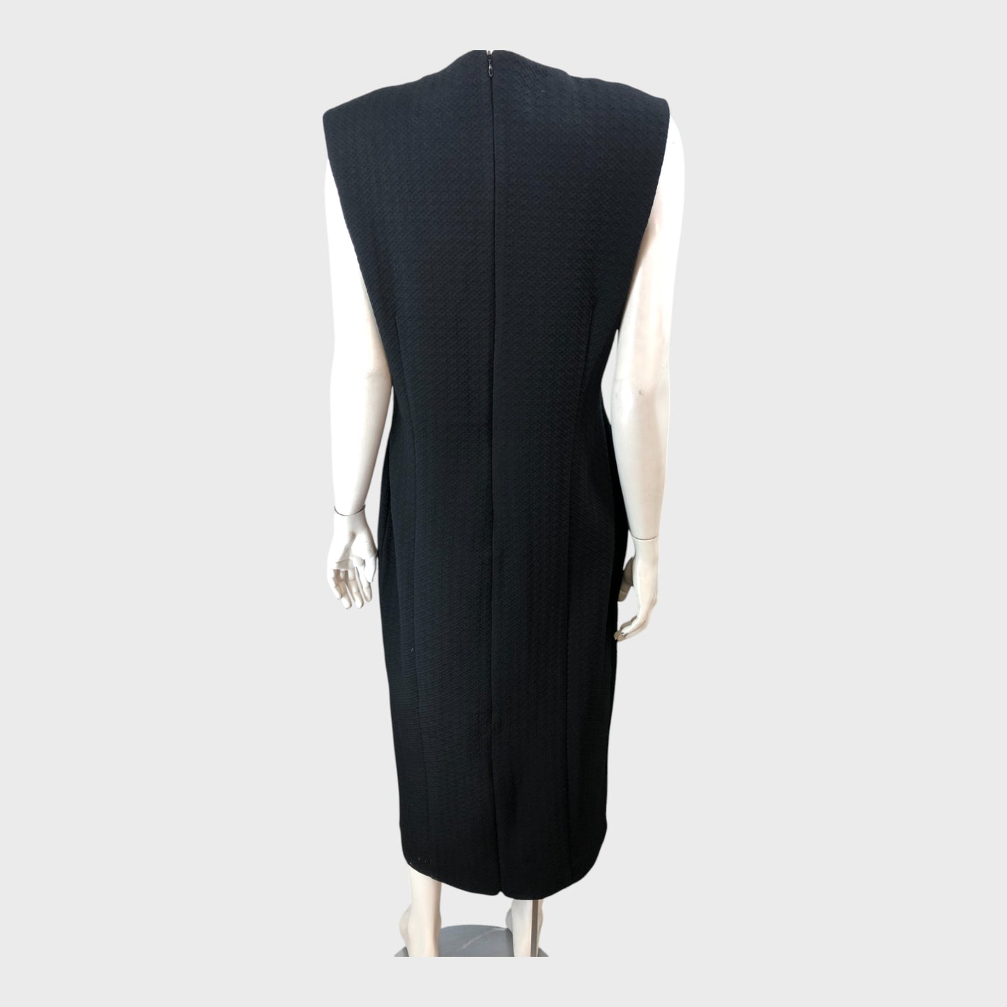 Branded Black Pencil Dress - Size 16