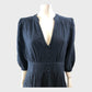 Branded Navy Cheesecloth Dress - Size 16