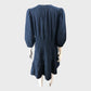 Branded Navy Cheesecloth Dress - Size 16