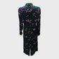 Branded Velvet Tulip Midi Dress - Size 10