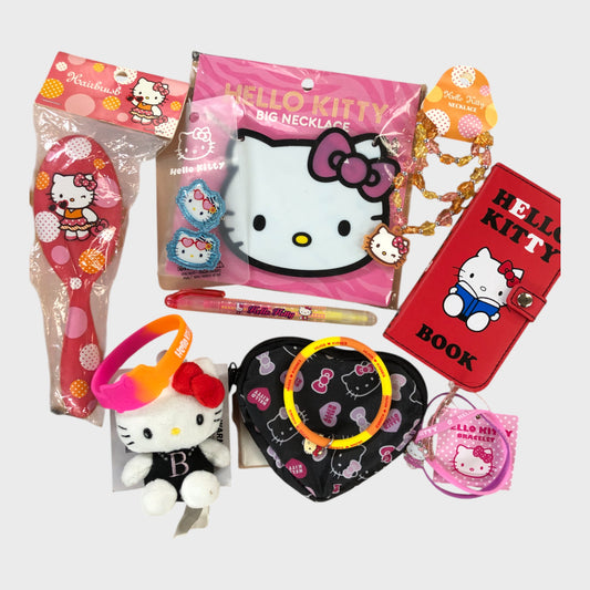 Sanrio Hello Kitty Merchandise Mixed Accessories Bundle - 10 Items
