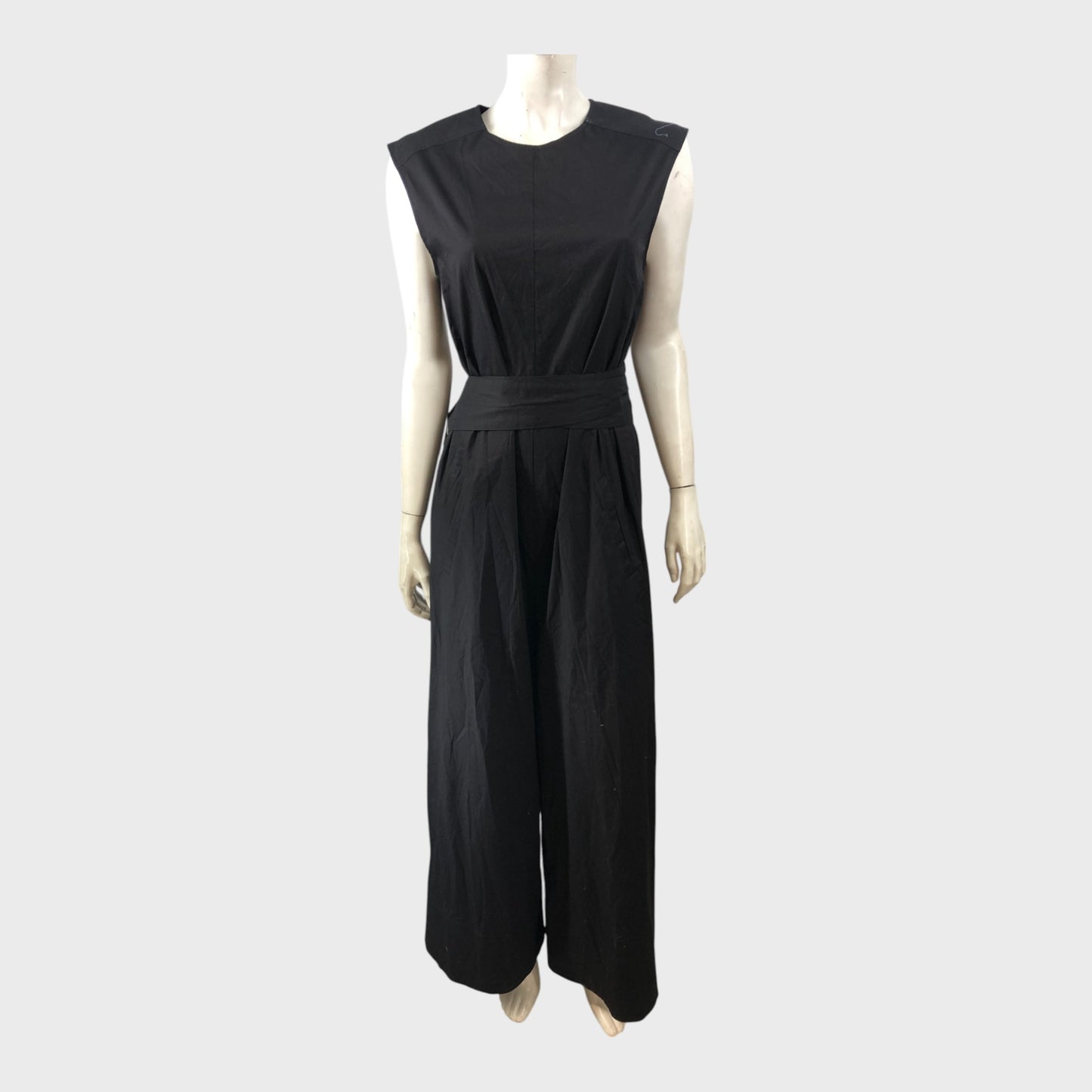Branded Black Jumpsuit - Size 8