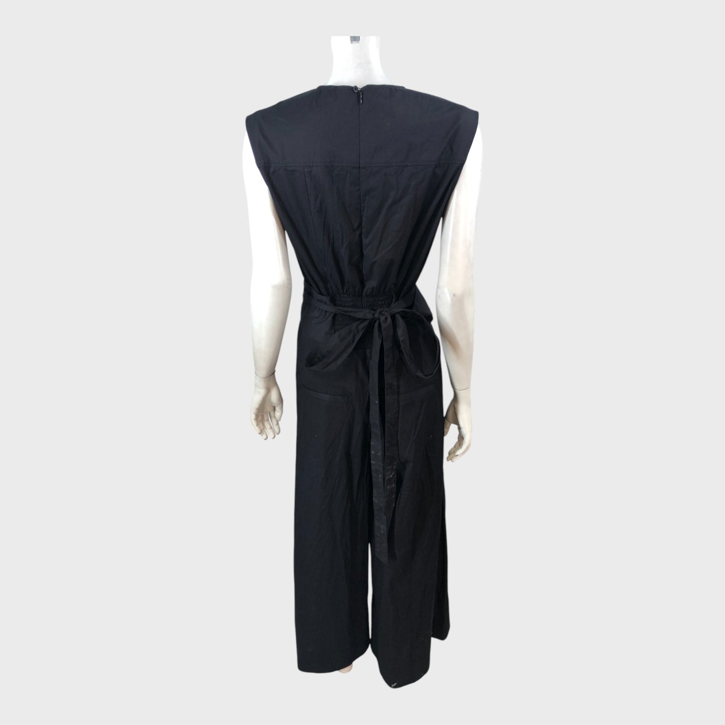 Branded Black Jumpsuit - Size 8