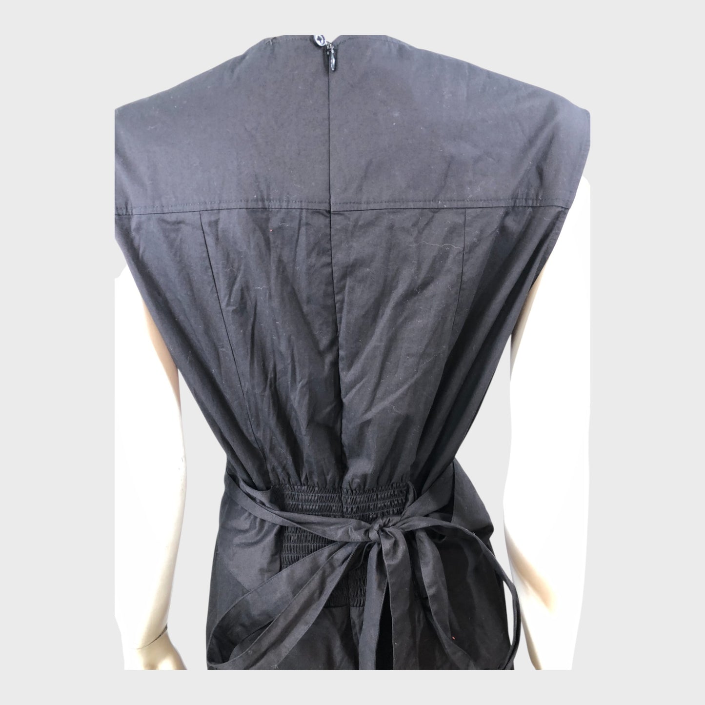 Branded Black Jumpsuit - Size 8