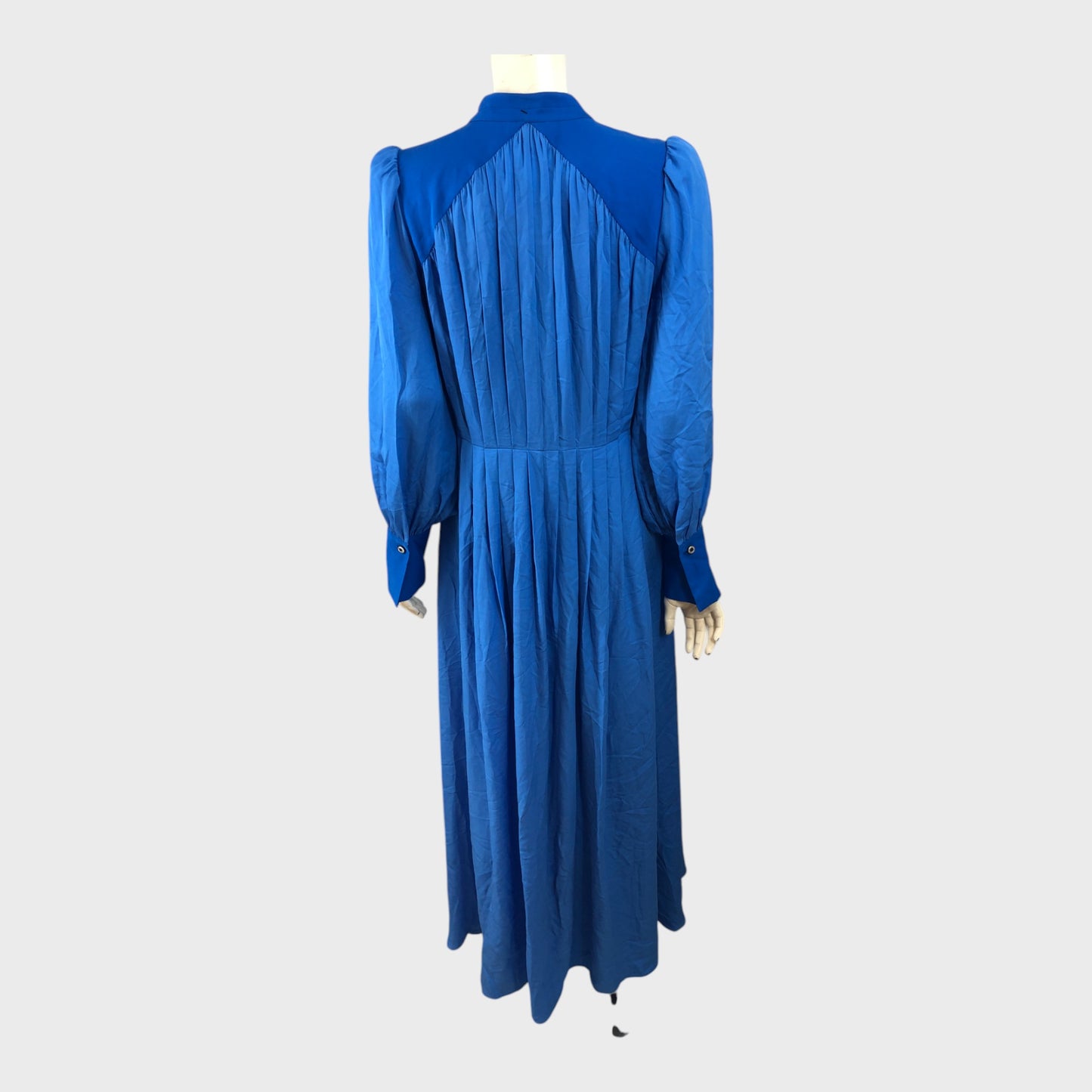 Branded Blue Pleated Dress - Size 8